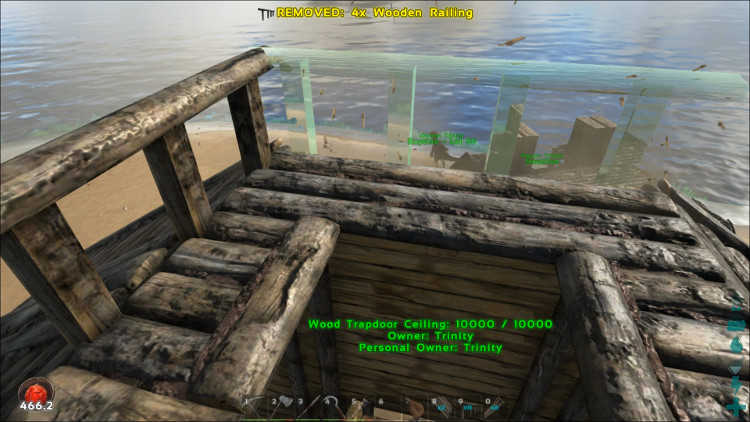 You can install railings in Ark in the same way as walls. Railings can also be stacked.