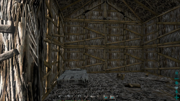 This is the same hut in Ark, but with a nicely sloped Roof.