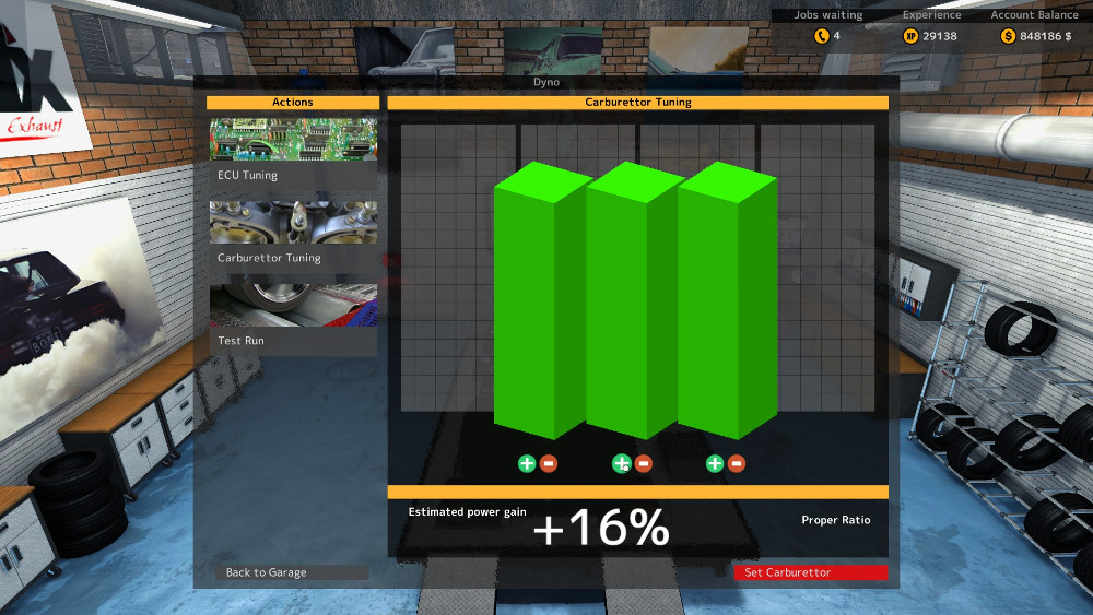 With all three bars at the same height you need to start with the left one and raise each bar once with the plus arrow under it. Once you have moved all three once, repeat until the bars are at 18% Perfect Ratio.