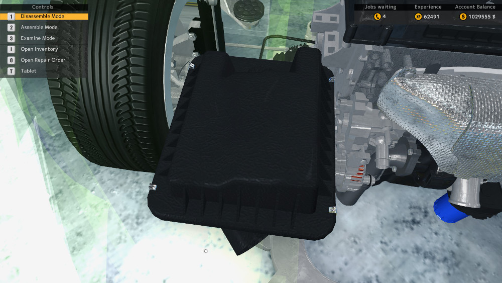 The most common air filter assembly in Car Mechanic Simulator 2015 is the rectangular air filter.