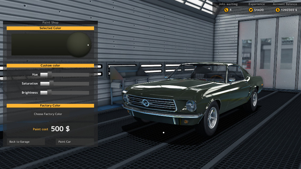The Paint Shop is required for some jobs in Car Mechanic Simulator 2015, although that is its only practical use.