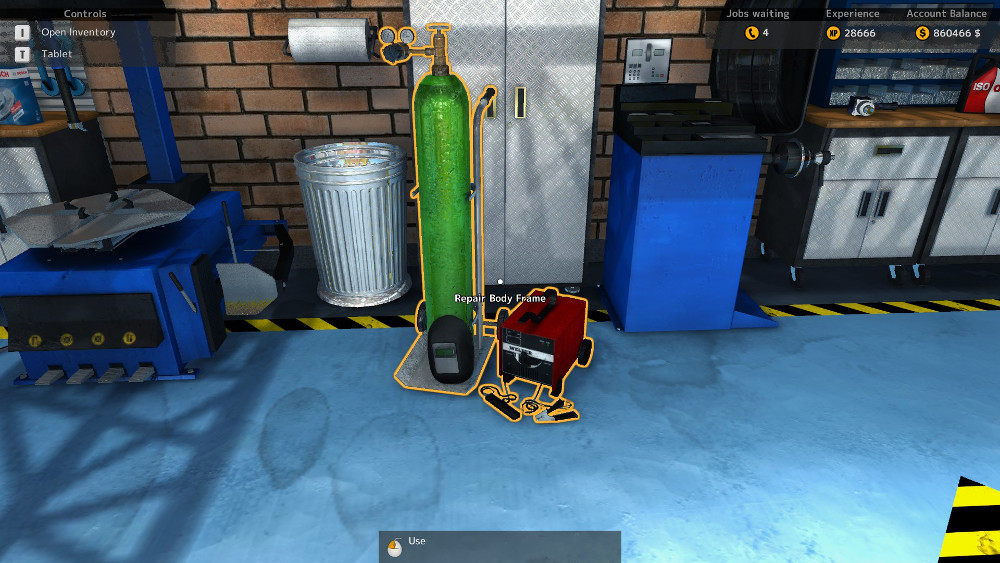 A Welder was added to Car Mechanic Simulator 2015 and using it is required to fix the frame of the vehicles.