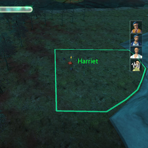 The campfire Sparkle is bound to as well as the location for Harriet and her Ethereal Gift.