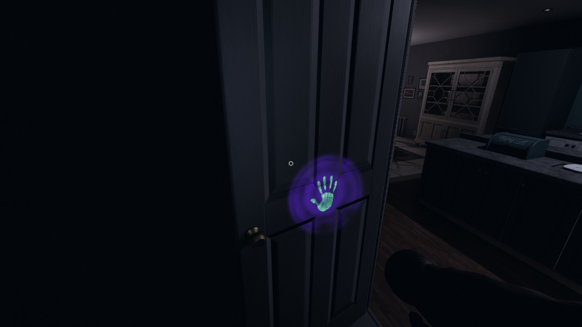 Handprints on doors are easy to find with a UV Light in Phasmophobia. They count as evidence to help identify the type of ghost.
