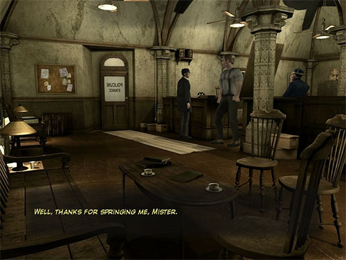 Give the Medal to Kasimir at the Police Station and he will release Roman.