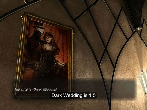 You can find the final part of the door code on the painting called 'Dark Wedding'.