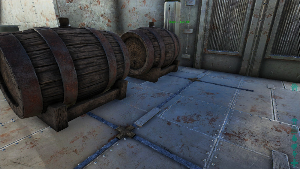 Here we have a Beer Barrel that is connected properly to water. As you can see from the image it is not exactly where I would have wanted it, but that is where it was willing to snap to the pipes.