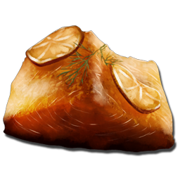 Cooked Prime Fish Meat is a less common source of food in Ark Survival Evolved and is also used in some of the Rockwell Recipes.