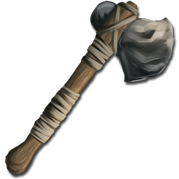 The Stone Hatchet is the basic wood gathering tool in Ark. You can also get small amounts of Thatch with this tool as well.