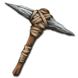 The Stone Pick is the basic tool for harvesting resources in Ark.