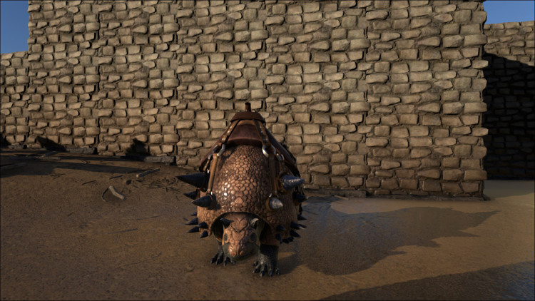 The Doedicurus is the best Stone Harvesting Dino in Ark. It harvests stone, wood and thatch, producing large volumes of Stone quite quickly.