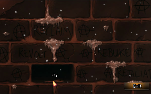 Rosa will find the Key to Karth House inside a hollow brick on the Graffitied wall outside.