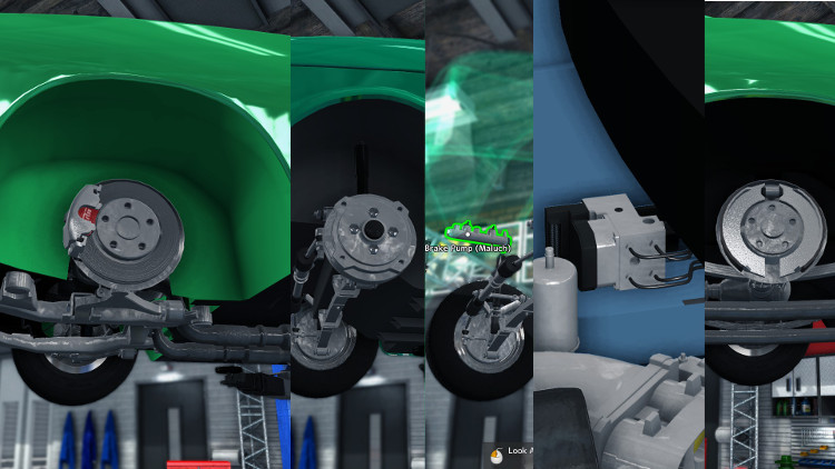 Detailed guide to diagnosing and repairing brake systems in Car Mechanic Simulator 2015.