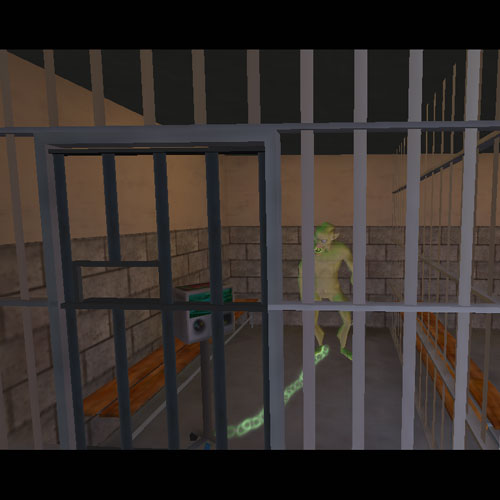 Windwalker is trapped in a cell in the basement.